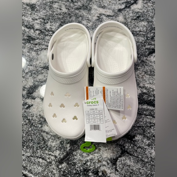 Disney Parks Mickey ears Crocs White M10/W12 - Picture 10 of 12